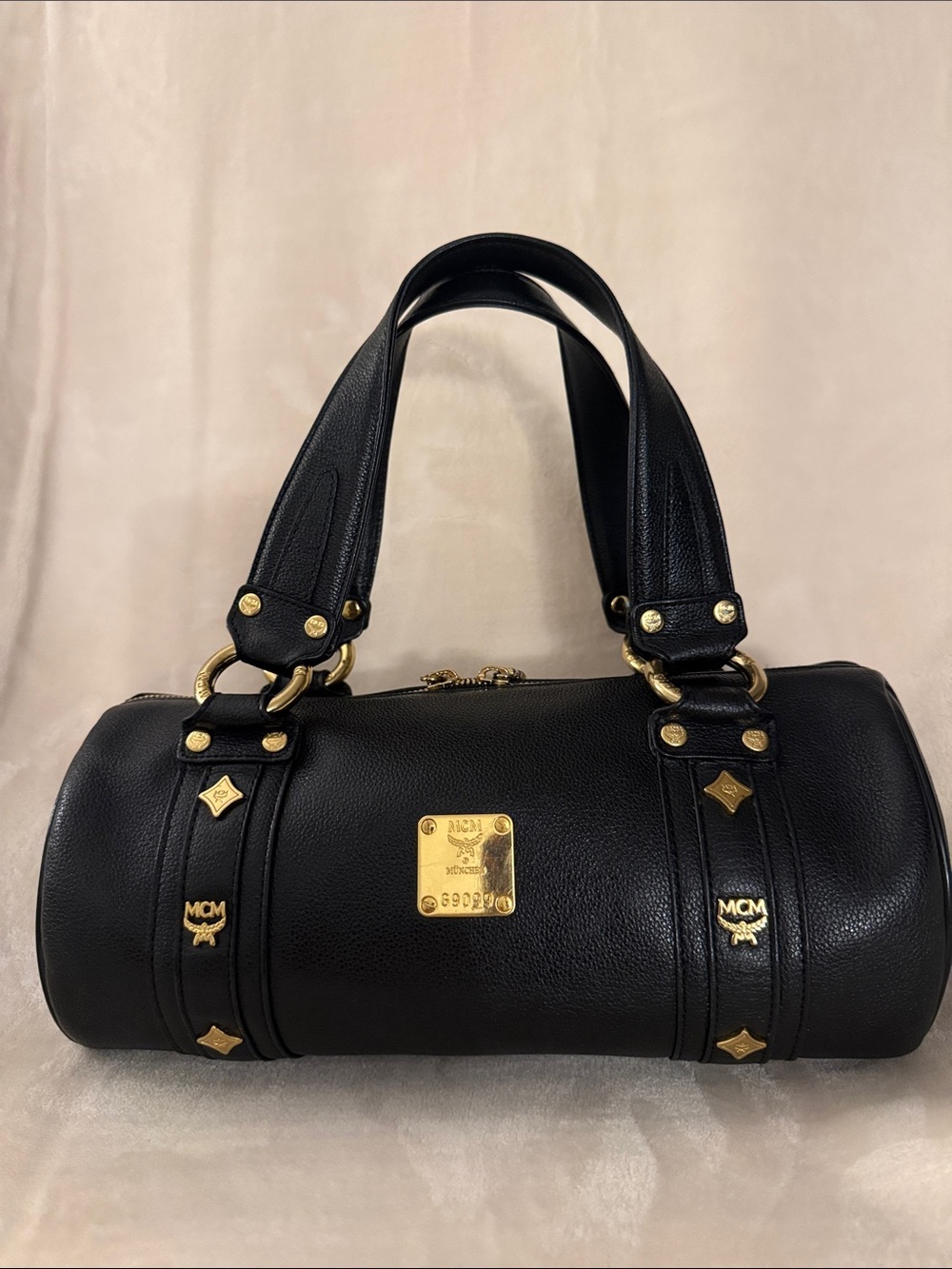 Authentic MCM papillon Barrel MCM Handbag